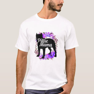 Camiseta Pittie Mama Pitbull Lover Regalos Pit Bulldog Mamá