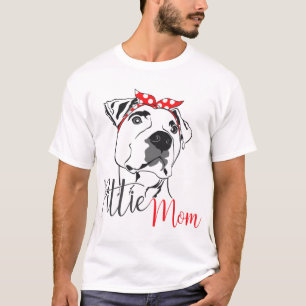 Camiseta Pittie Mom American Pitbull Dog Lover Tee Gift