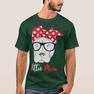 Camiseta Pittie Mom Pitbull Dog ama a las madres del Día de