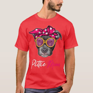 Camiseta Pittie Mom Pitbull Perro Amantes Del Día de la Mad