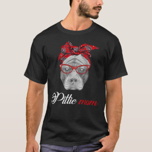 Camiseta Pittie Mom Pitbull Perros Amantes De Mamá Día de l