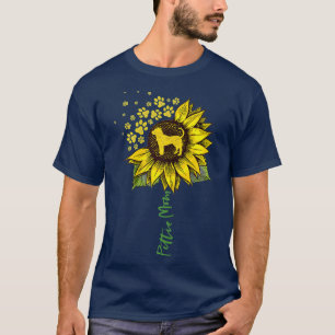 Camiseta Pittie Mom Sunflower Pitbull Lover Regalos Perro M
