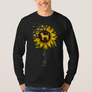 Camiseta Pittie Mom Sunflower Pitbull Lover Regalos Perro M