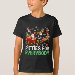 Camiseta Pitties Para Todas Las Navidades Pitbull Dog