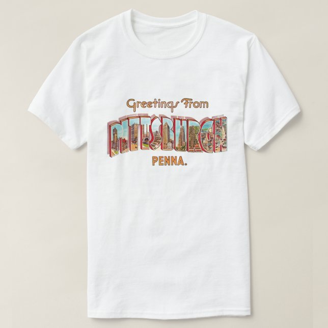 Camiseta Pittsburg Greeting T Shirt (Diseño del anverso)
