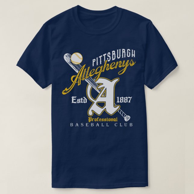 Camiseta Pittsburgh Alleghenys (Diseño del anverso)