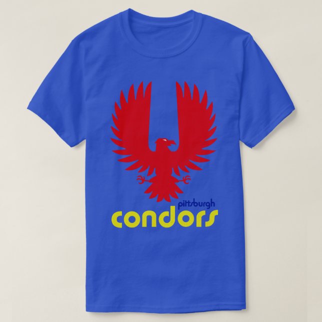 Camiseta Pittsburgh Cóndores Derrotados ABA Baloncesto (Diseño del anverso)
