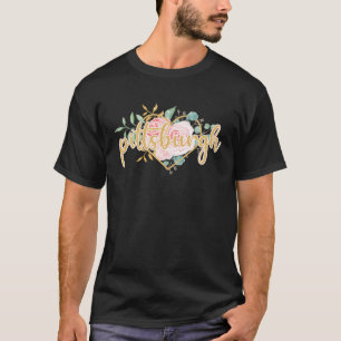 Camiseta Pittsburgh Floral Heart Rosas de acuarela rosa Mot