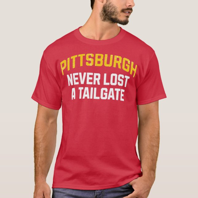 Camiseta Pittsburgh nunca perdió un portón trasero (Anverso)