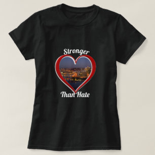Camiseta Pittsburgh PA más fuerte que el odio