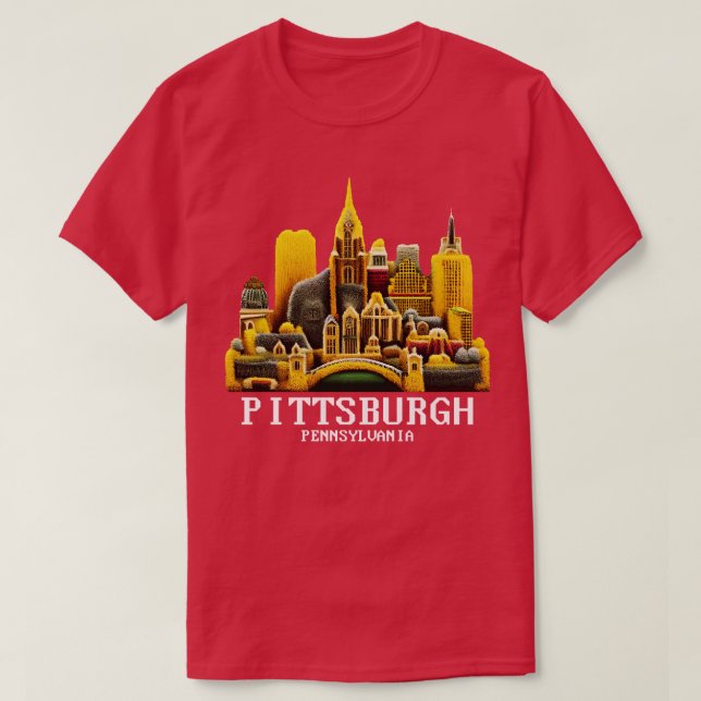 Camiseta Pittsburgh Pennsylvania (Diseño del anverso)