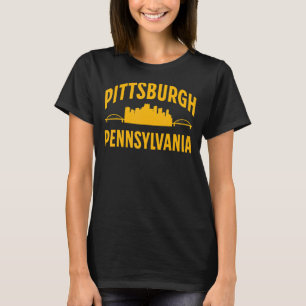 Camiseta Pittsburgh Pennsylvania Steel City Skyline 412 Hom