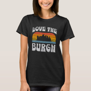 Camiseta Pittsburgh Pennsylvania Steel City Skyline 412 Hom