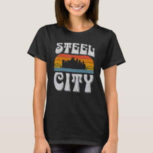 Camiseta Pittsburgh Pennsylvania Steel City Skyline 412 Hom