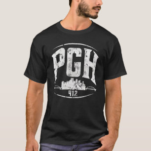 Camiseta Pittsburgh Pennsylvania Steel City Skyline Pgh Hom