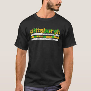 Camiseta Pittsburgh Pennsylvania Tres stripe vintage Weath