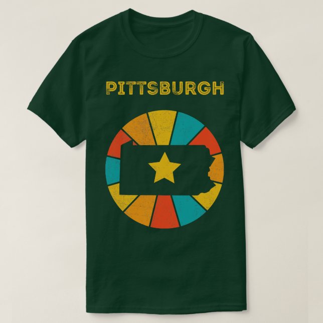 Camiseta Pittsburgh Pennsylvania Vintage (Diseño del anverso)