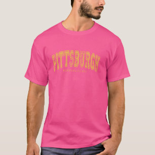Camiseta Pittsburgh Pennsylvania Vintage Retro US City Stat