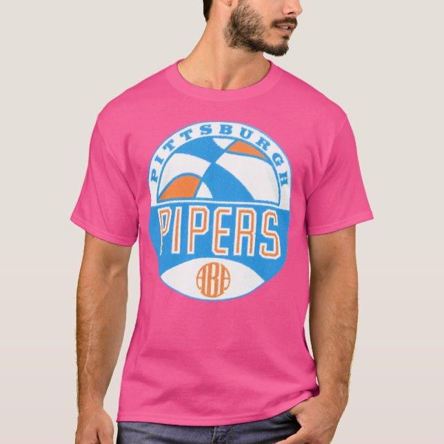 Camiseta Pittsburgh Pipers Vintage (Anverso)