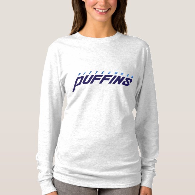 Camiseta Pittsburgh Puffins Text Logo (Anverso)
