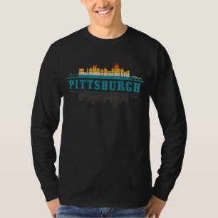 Camiseta Pittsburgh Skyline Pennsylvania Vintage Pride Retr