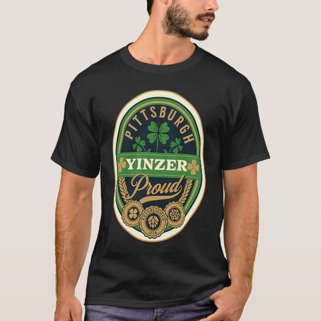 Camiseta Pittsburgh St Patricks Day Steel City Yinzer Irish (Anverso)