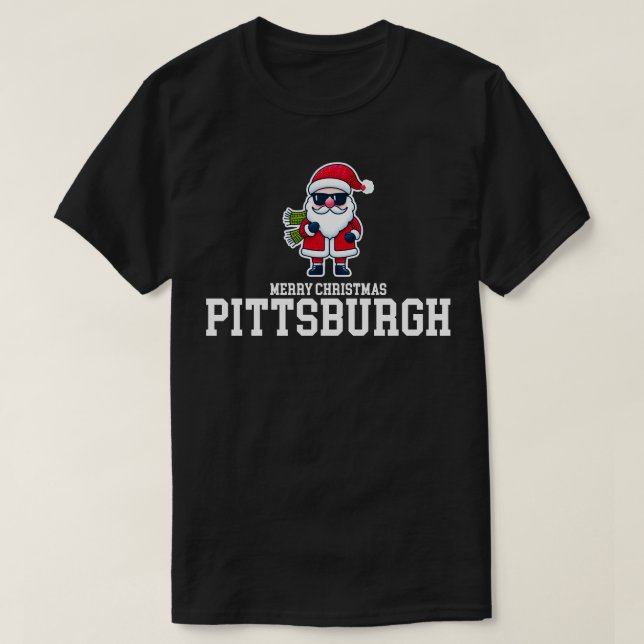 Camiseta Pittsburgh Xmas (Diseño del anverso)