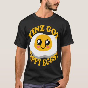 Camiseta Pittsburgh Yinz Tiene Huevos Dippy Graciosa Comida