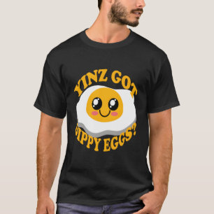 Camiseta Pittsburgh Yinz Tiene Huevos Dippy Graciosa Comida