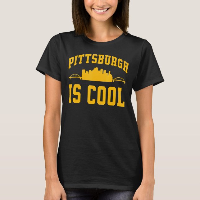 Camiseta Pittsburgh Yinz Yinzer Steel City Skyline 412 Ho (Anverso)