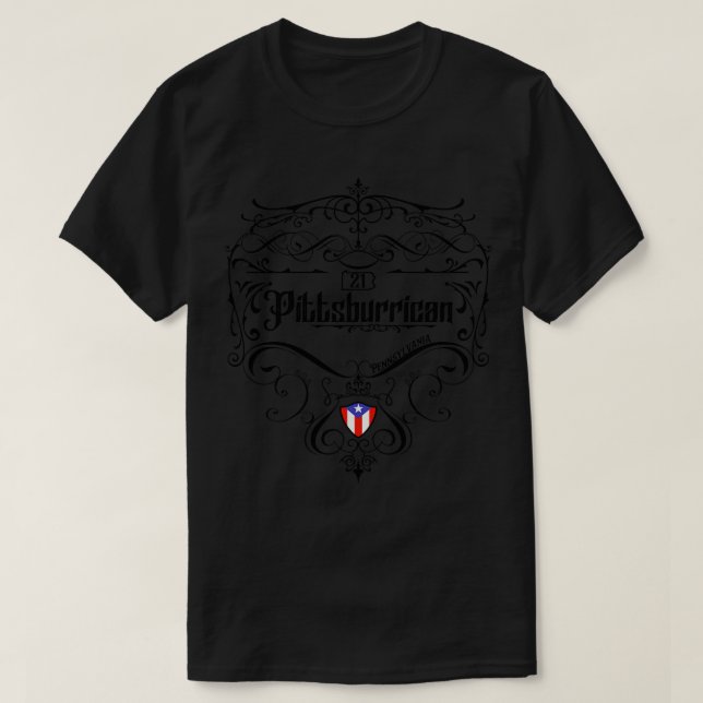 Camiseta Pittsburro Vintage Art Deco (Diseño del anverso)