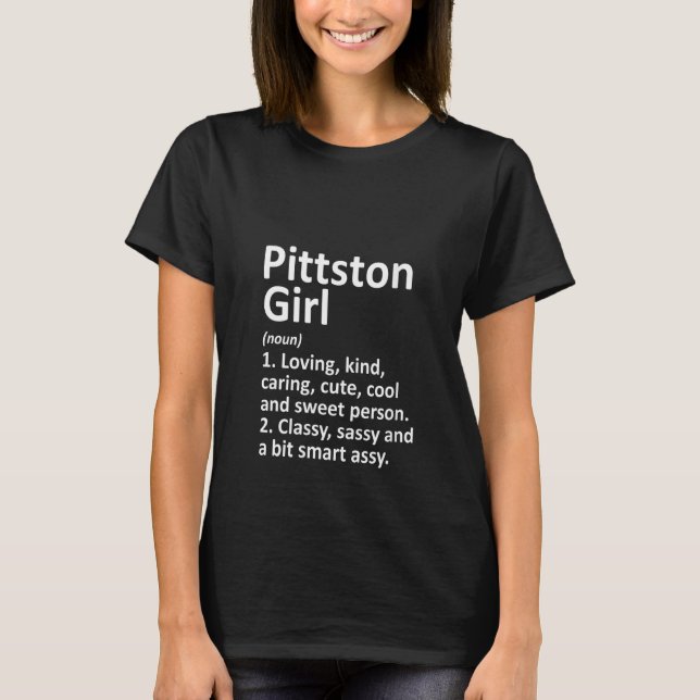 Camiseta PITTSTON CHICA PA PENNSYLVANIA Funny City Ho (Anverso)