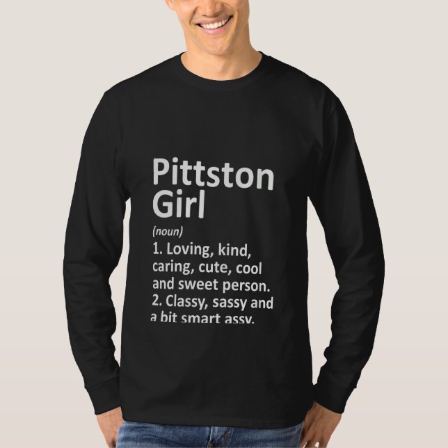 Camiseta PITTSTON CHICA PA PENNSYLVANIA Funny City Ho (Anverso)