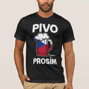Camiseta Pivo Prosim Cerveza checa ama alcohol Humor