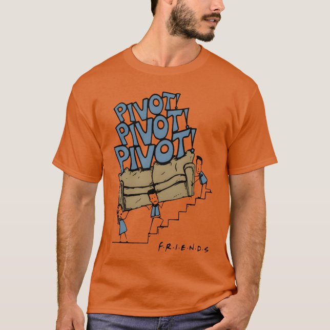 Camiseta pivot pivot amigo trabajo hombres amiguita (Anverso)