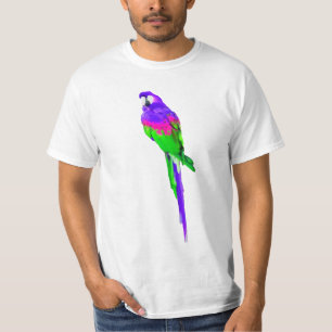 Camiseta PixDezines acuarela macaw/púrpura