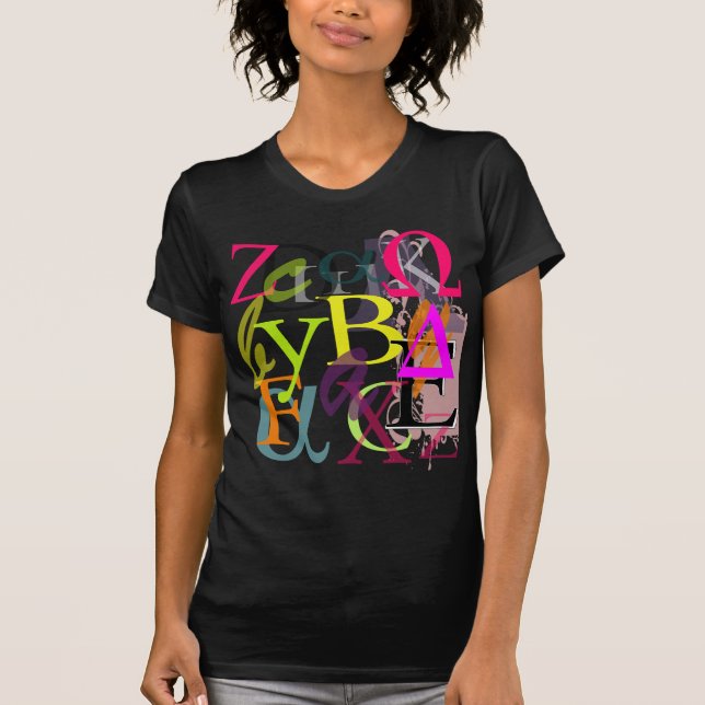 Camiseta PixDezines Alfabeto Griego (Anverso)