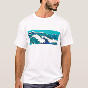 Camiseta PixDezines konen uehara olas oceánicas, 上 原