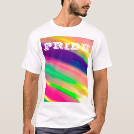 Camiseta PixDezines LGBT Acuarela Arcoíris Orgullo