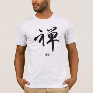 Camiseta PixDezines pinceladas zen/kanji