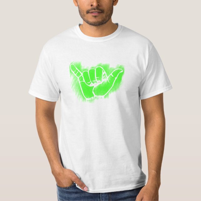 Camiseta PixDezines shaka/DIY texto+color (Anverso)