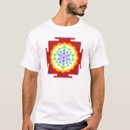 Camiseta PixDezines sri yantra/limpieza del chakra/arcoíris