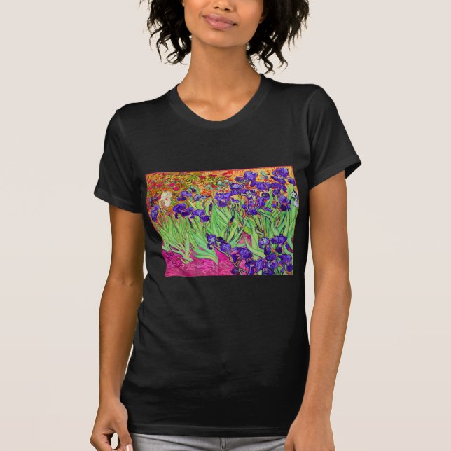 Camiseta PixDezines van gogh iris/st. remy (Anverso)