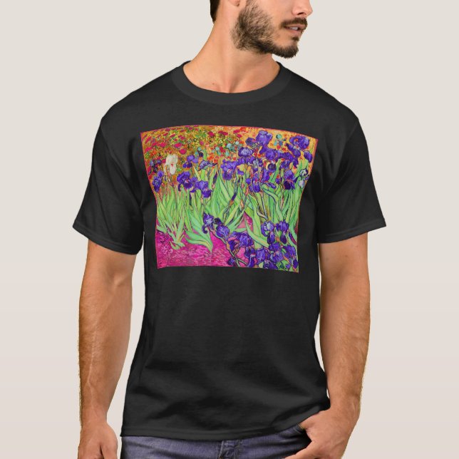 Camiseta PixDezines van gogh iris/st. remy (Anverso)