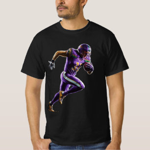 Camiseta Pixel Art Football Player Silhouette