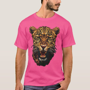 Camiseta Pixel Art Lover - Leopard Dad Mom