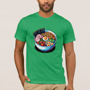 Camiseta Pixel Art Ramen Noodles