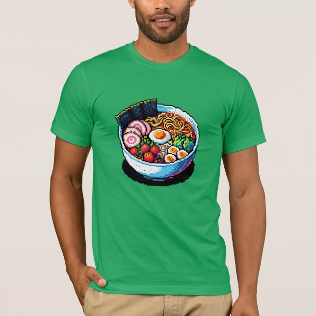 Camiseta Pixel Art Ramen Noodles (Anverso)