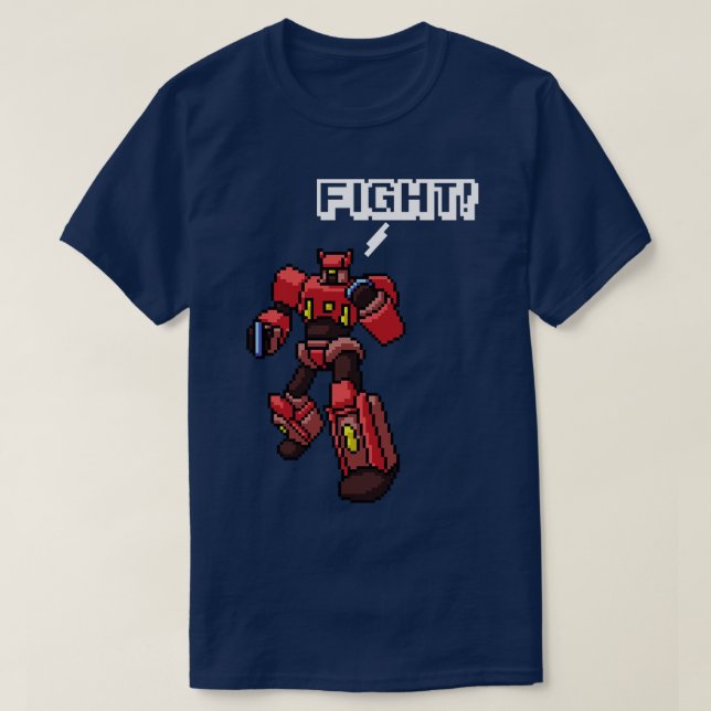 Camiseta Pixel Art Robot (Diseño del anverso)
