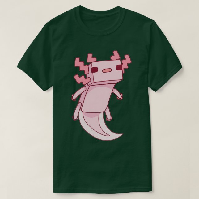Camiseta Pixel Axolotl (Diseño del anverso)